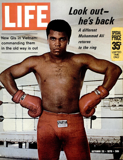 Muhammad Ali vs Oscar Bonavena 23 Oct 1970 Copyright Life Magazine | Life Magazine Color Photo Covers 1937-1970