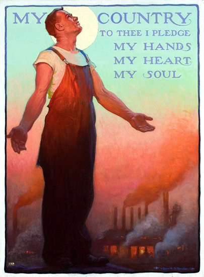 My Country My Hands My Heart My Soul | Vintage War Propaganda Posters 1891-1970