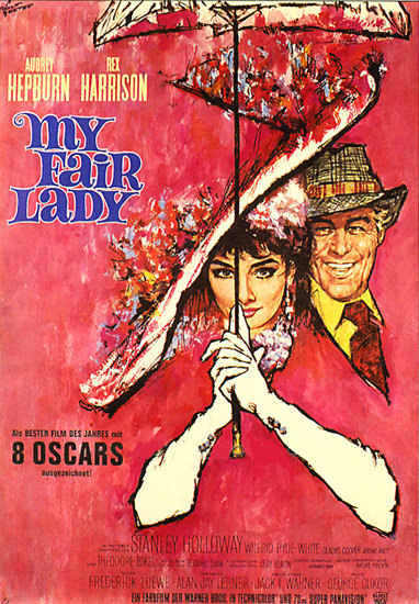 My Fair Lady Audrey Hepburn Rex Harrison | Sex Appeal Vintage Ads and Covers 1891-1970