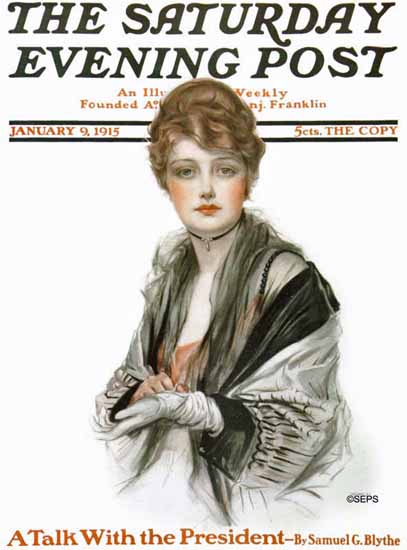 NP Zarokilli Cover Artist Saturday Evening Post 1915_01_09 | The Saturday Evening Post Graphic Art Covers 1892-1930