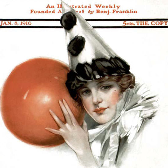 NP Zarokilli Saturday Evening Post 1916_01_08 Copyright crop | Best of Vintage Cover Art 1900-1970