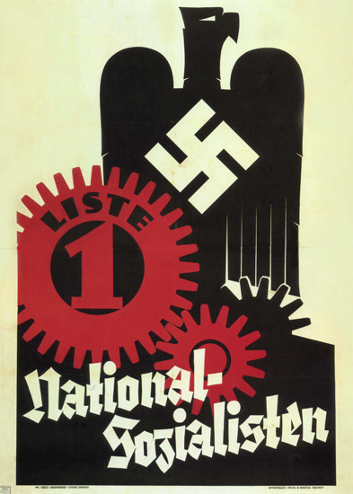 NSDAP National-Sozialisten Nazi Party | Vintage War Propaganda Posters 1891-1970