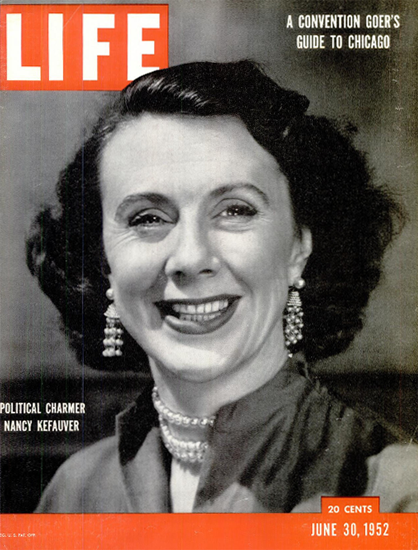 Nancy Kefauver Political Charmer 30 Jun 1952 Copyright Life Magazine | Life Magazine BW Photo Covers 1936-1970