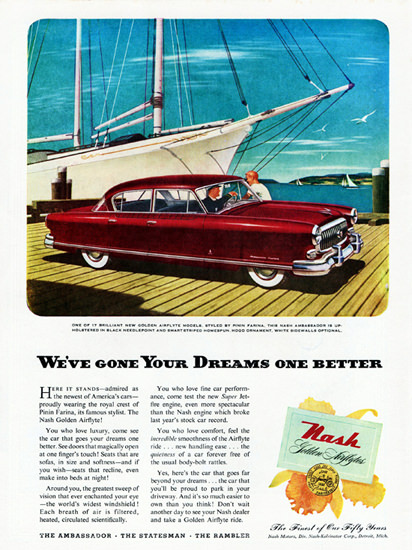 Nash Ambassador 1952 Dreams One Better | Vintage Cars 1891-1970