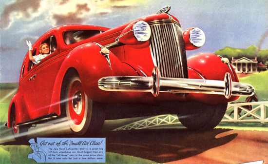 Nash LaFayette 400 Red Small Car Class | Vintage Cars 1891-1970