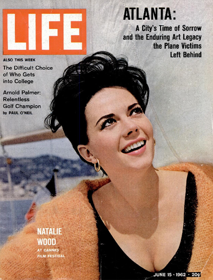 Natalie Wood Cannes Film Festival 15 Jun 1962 Copyright Life Magazine | Life Magazine Color Photo Covers 1937-1970