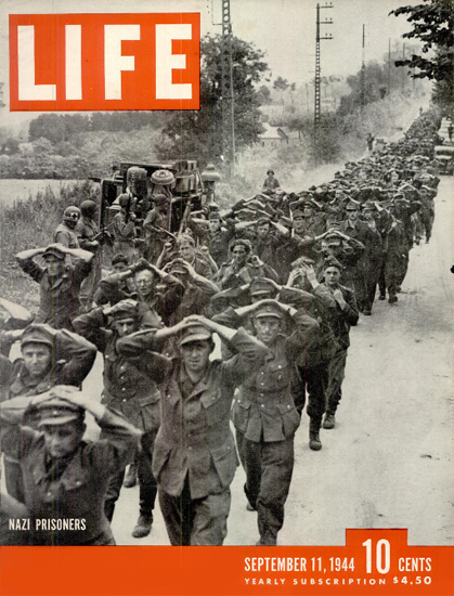 Nazi Prisoners 11 Sep 1944 Copyright Life Magazine | Life Magazine BW Photo Covers 1936-1970