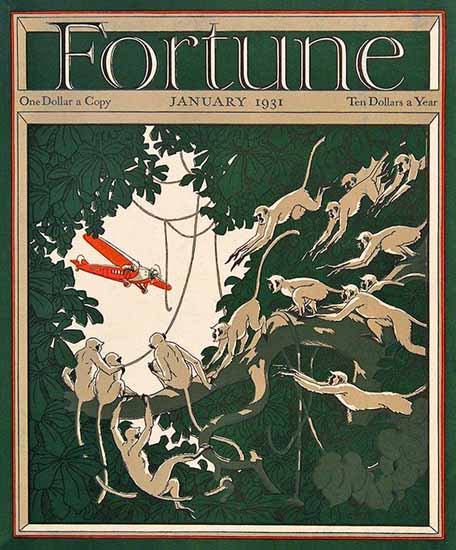 Neal Bose Fortune Magazine January 1931 Copyright | Fortune Magazine Graphic Art Covers 1930-1959