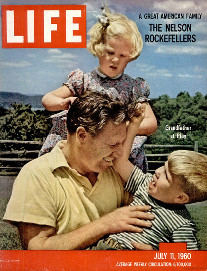 Nelson Rockefeller Family 11 Jul 1960 Copyright Life Magazine | Life Magazine Color Photo Covers 1937-1970