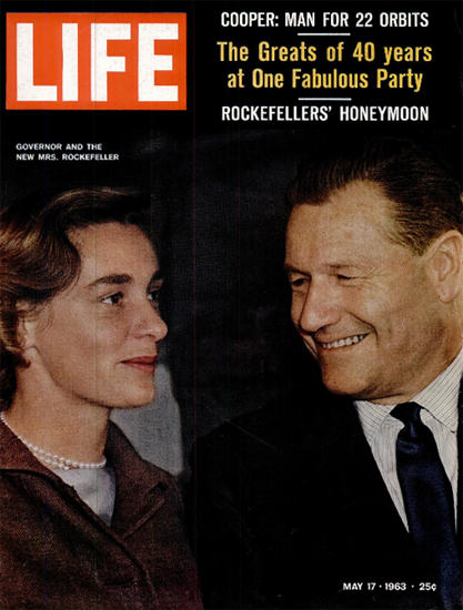 Nelson Rockefeller Margaretta 17 May 1963 Copyright Life Magazine | Life Magazine Color Photo Covers 1937-1970