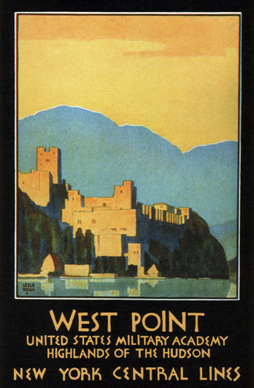 New York Central West Point Academy 1934 | Vintage Travel Posters 1891-1970