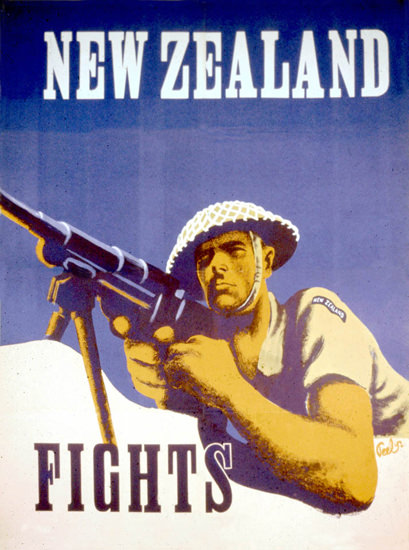 New Zealand Fights | Vintage War Propaganda Posters 1891-1970