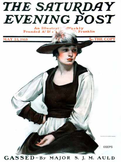 Neysa McMein Artist Saturday Evening Post 1918_05_25 | The Saturday Evening Post Graphic Art Covers 1892-1930