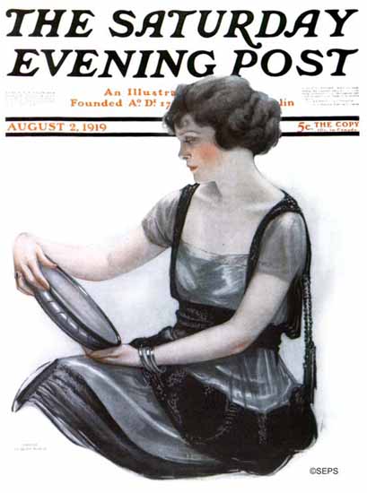 Neysa McMein Artist Saturday Evening Post 1919_08_02 | The Saturday Evening Post Graphic Art Covers 1892-1930