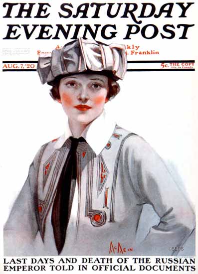 Neysa McMein Artist Saturday Evening Post 1920_08_07 | The Saturday Evening Post Graphic Art Covers 1892-1930