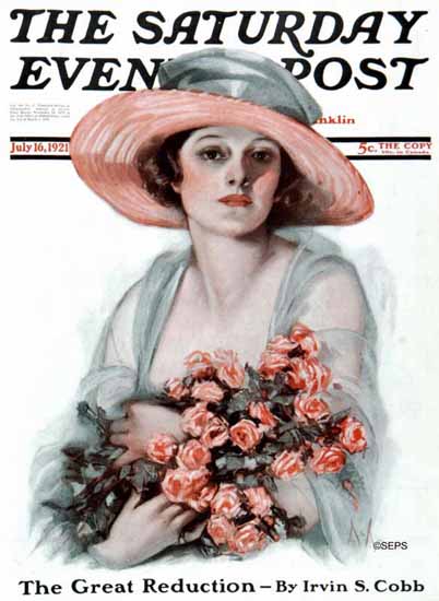 Neysa McMein Artist Saturday Evening Post 1921_07_16 | The Saturday Evening Post Graphic Art Covers 1892-1930