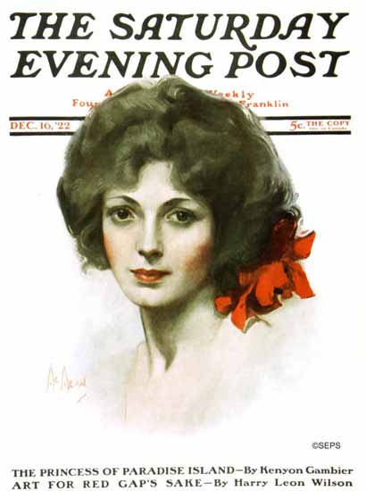 Neysa McMein Artist Saturday Evening Post 1922_12_16 | The Saturday Evening Post Graphic Art Covers 1892-1930