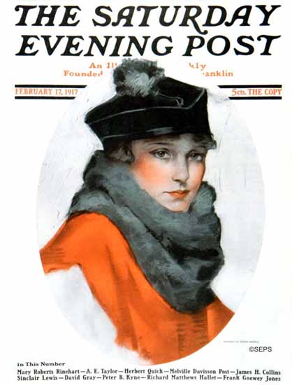 Neysa McMein Cover Artist Saturday Evening Post 1917_02_17 | The Saturday Evening Post Graphic Art Covers 1892-1930