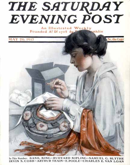 Neysa McMein Cover Artist Saturday Evening Post 1917_05_26 | The Saturday Evening Post Graphic Art Covers 1892-1930