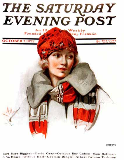 Neysa McMein Cover Artist Saturday Evening Post 1922_10_07 | The Saturday Evening Post Graphic Art Covers 1892-1930