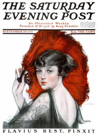 Neysa McMein Saturday Evening Post 1917_09_29 | The Saturday Evening Post Graphic Art Covers 1892-1930