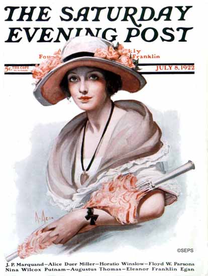 Neysa McMein Saturday Evening Post 1922_07_08 | The Saturday Evening Post Graphic Art Covers 1892-1930