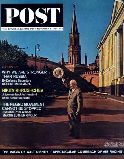 Nikita Khrushchev Saturday Evening Post 1964_11_07 | Vintage Ad and Cover Art 1891-1970