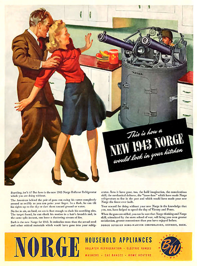 Norge 1943 Houshold Appliances | Vintage War Propaganda Posters 1891-1970