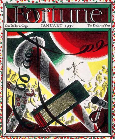 Norman Reeves Fortune Magazine January 1936 Copyright | Fortune Magazine Graphic Art Covers 1930-1959