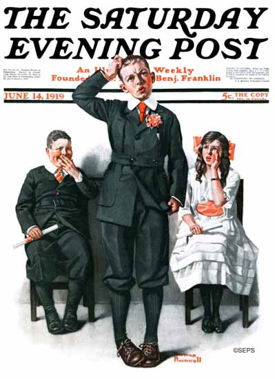 Norman Rockwell Artist Saturday Evening Post 1919_06_14 | 400 Norman Rockwell Magazine Covers 1913-1963