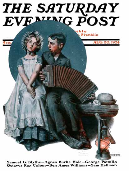 Norman Rockwell Artist Saturday Evening Post 1924_08_30 | The Saturday Evening Post Graphic Art Covers 1892-1930