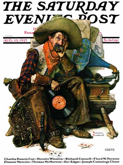 Norman Rockwell Artist Saturday Evening Post 1927_08_13 | 400 Norman Rockwell Magazine Covers 1913-1963