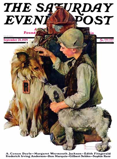 Norman Rockwell Artist Saturday Evening Post 1929_09_28 | The Saturday Evening Post Graphic Art Covers 1892-1930