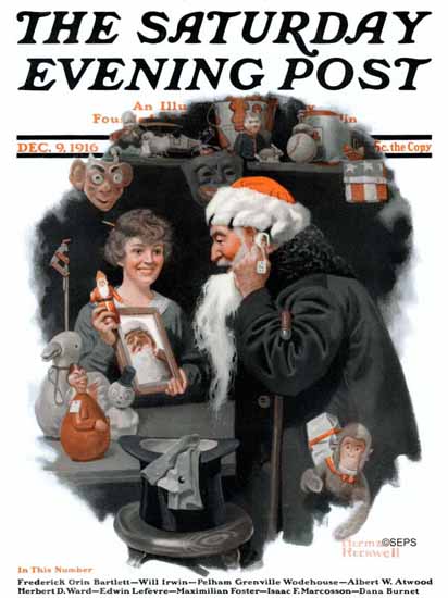 Norman Rockwell Cover Artist Saturday Evening Post 1916_12_09 | 400 Norman Rockwell Magazine Covers 1913-1963