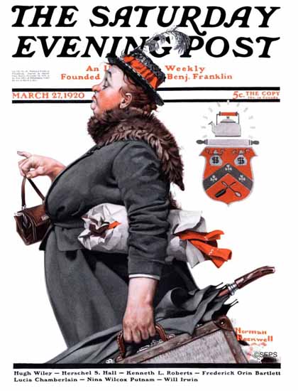 Norman Rockwell Cover Artist Saturday Evening Post 1920_03_27 | The Saturday Evening Post Graphic Art Covers 1892-1930