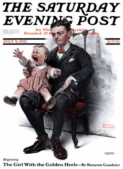 Norman Rockwell Cover Artist Saturday Evening Post 1921_07_09 | 400 Norman Rockwell Magazine Covers 1913-1963