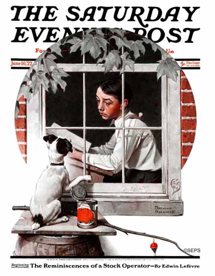 Norman Rockwell Cover Artist Saturday Evening Post 1922_06_10 | 400 Norman Rockwell Magazine Covers 1913-1963