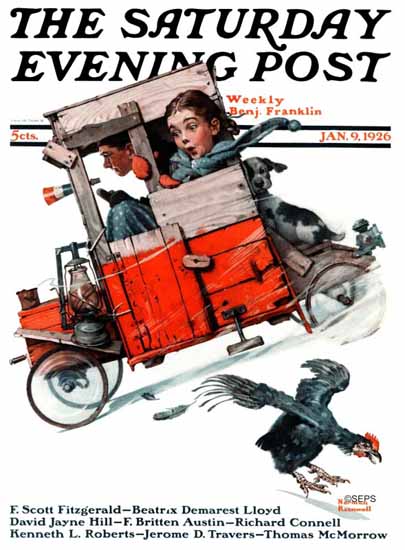 Norman Rockwell Cover Artist Saturday Evening Post 1926_01_09 | The Saturday Evening Post Graphic Art Covers 1892-1930