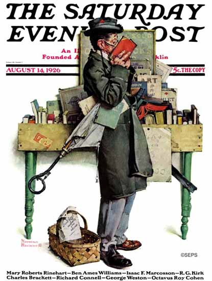 Norman Rockwell Cover Artist Saturday Evening Post 1926_08_14 | The Saturday Evening Post Graphic Art Covers 1892-1930