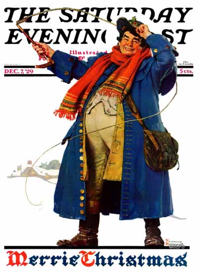 Norman Rockwell Cover Artist Saturday Evening Post 1929_12_07 | 400 Norman Rockwell Magazine Covers 1913-1963