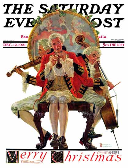 Norman Rockwell Cover Artist Saturday Evening Post 1931_12_12 | The Saturday Evening Post Graphic Art Covers 1931-1969