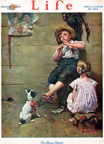 Norman Rockwell Life Humor Magazine 1920-11-11 Copyright | Life Magazine Graphic Art Covers 1891-1936