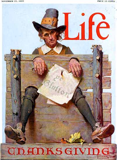 Norman Rockwell Life Humor Magazine 1923-11-22 Copyright | Life Magazine Graphic Art Covers 1891-1936