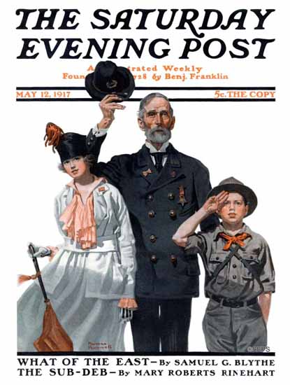 Norman Rockwell Saturday Evening Post 1917_05_12 | 400 Norman Rockwell Magazine Covers 1913-1963