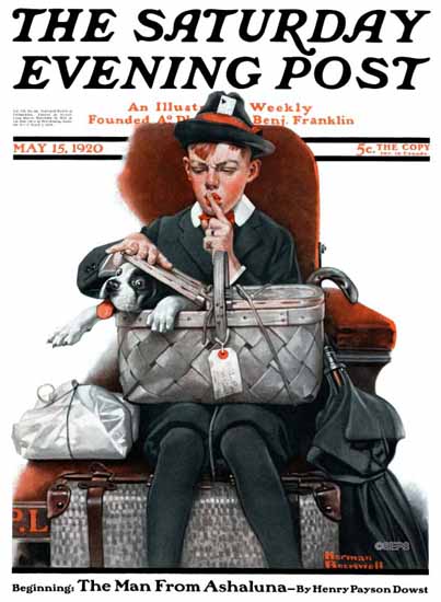 Norman Rockwell Saturday Evening Post 1920_05_15 | The Saturday Evening Post Graphic Art Covers 1892-1930