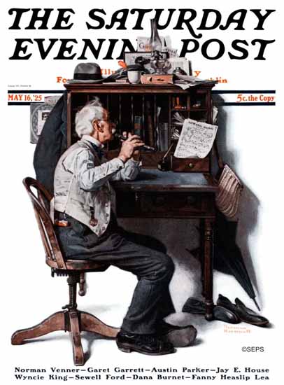 Norman Rockwell Saturday Evening Post 1925_05_16 | 400 Norman Rockwell Magazine Covers 1913-1963