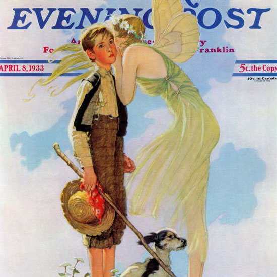 Norman Rockwell Saturday Evening Post 1933_04_08 Copyright crop | Best of Vintage Cover Art 1900-1970