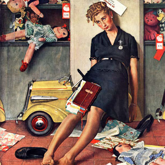 Norman Rockwell Saturday Evening Post 1947_12_27 Copyright crop | Best of 1940s Ad and Cover Art