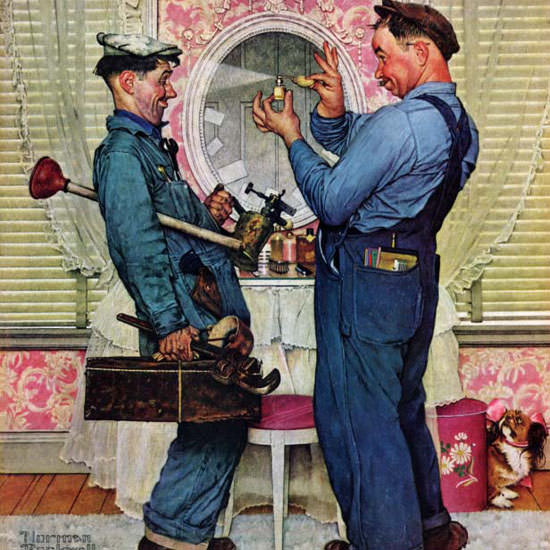 Norman Rockwell Saturday Evening Post 1951_06_02 Copyright crop | Best of 1950s Ad and Cover Art