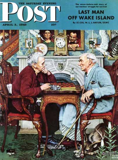 Norman Rockwell Saturday Evening Post April Fool 1943_04_03 | The Saturday Evening Post Graphic Art Covers 1931-1969